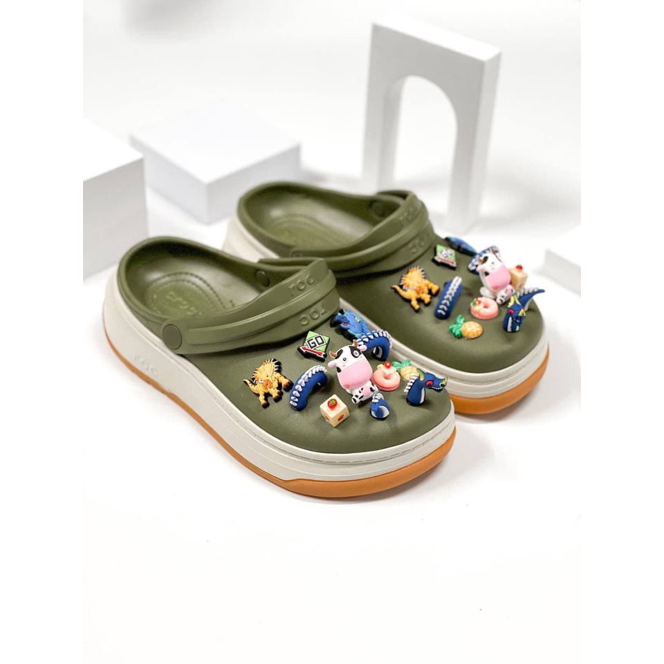 Dép Cross Nam Nữ Band Full Force Chính Hãng, Sục retro , đế mới thêm viền chống trơn , nhựa nguyên đôi đi mưa | BigBuy360 - bigbuy360.vn