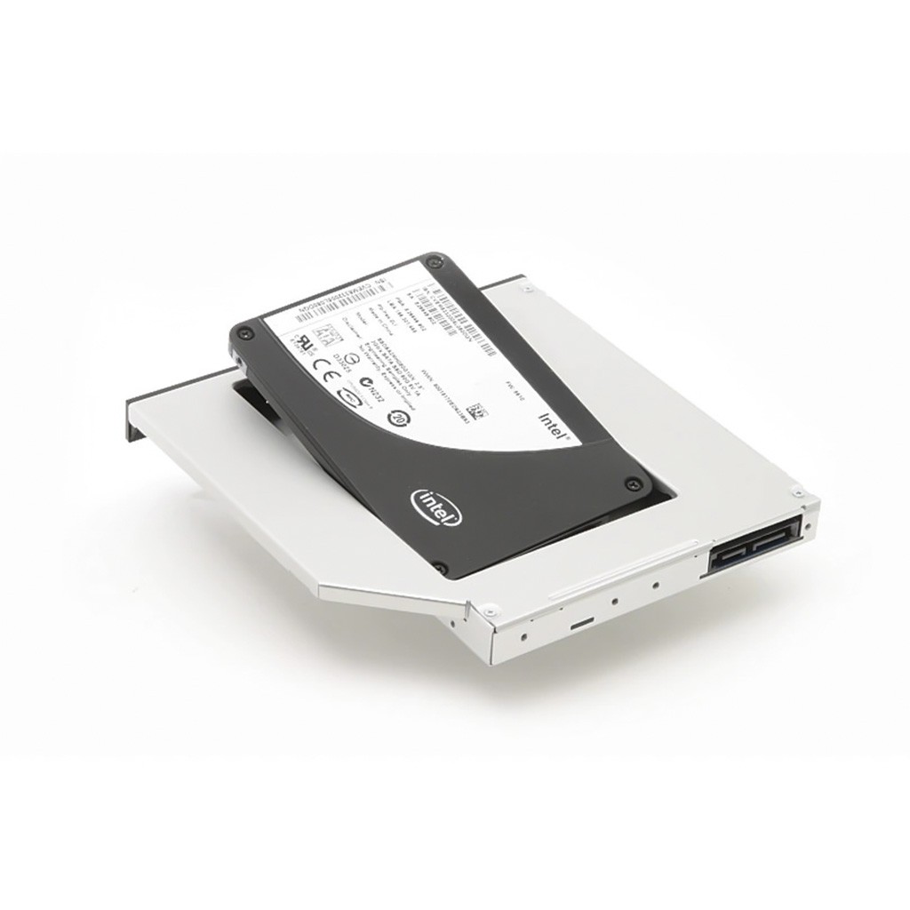 Caddy Bay HDD SSD SATA 3 dày mỏng full nhôm - Khay ổ cứng thay thế ổ đĩa DVD CD laptop