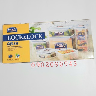 SET 6 HỘP NHỰA LOCK&LOCK, HÀNG CHUẨN LOCK NHÉ, AN TOÀN