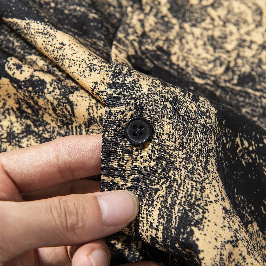 Áo Sơ Mi Nam Dekace Chất Lụa Họa Tiết T6421