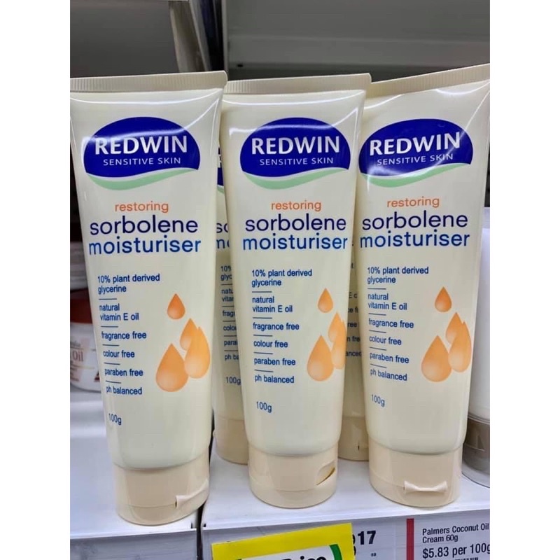 Kem dưỡng ẩm toàn thân  Redwin Sorbolene Moisturiser Restoring With Vitamin E Úc