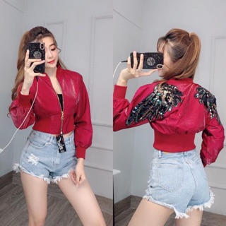 Áo khoác nữ cao cấp phi xà cừ cánh tiên siêu hot