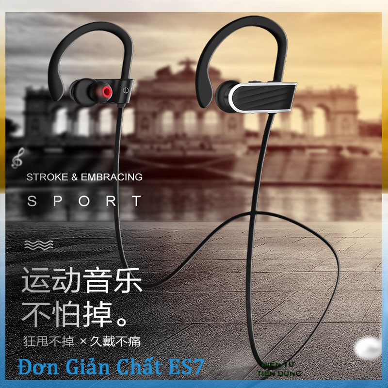 TAI NGHE HOCO ES7 DÒNG TAI NGHE DÂY - TAI NGHE BLUETOOTH V4.1 DÁNG TAI NGHE THỂ THAO- TAI NGHE CÓ MIC- TAI NGHE NHẠC HAY