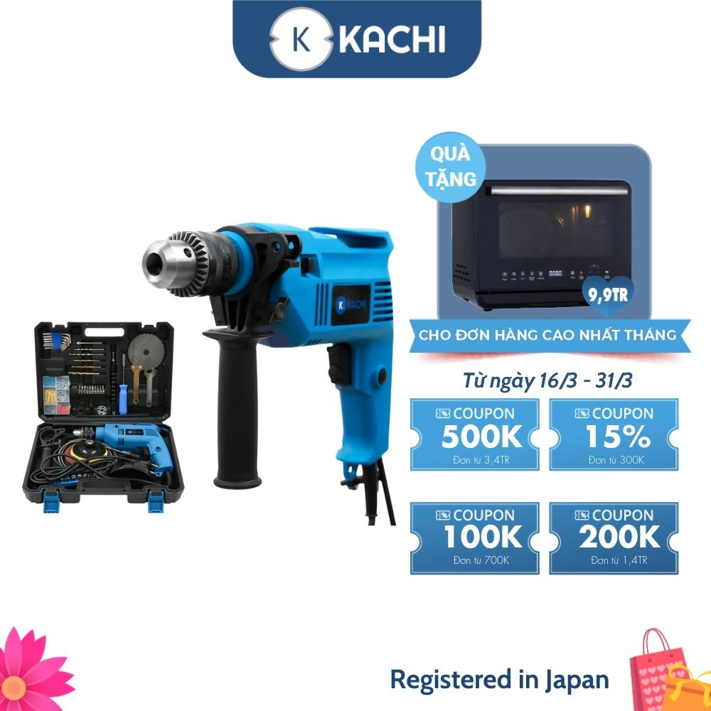 Bộ khoan Kachi có cưa đĩa mài MK89 550W Màu xanh