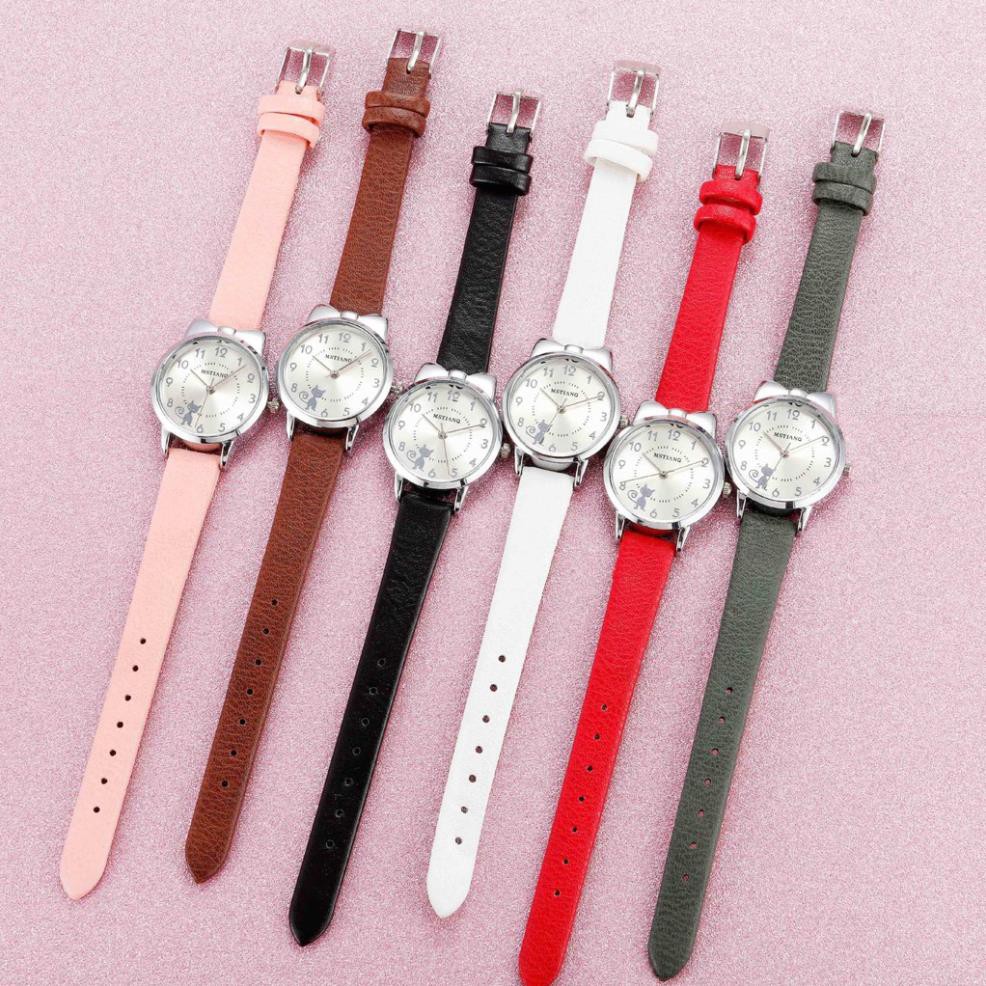 Đồng hồ thời trang nữ Mstianq MSM02 dây da mềm, họ tiết cực đẹp, mặt độc đáo, mặt số dể dàng xem giờ