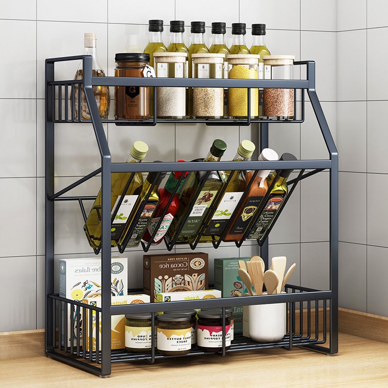 KỆ GIA VỊ INOX 3 TẦNG NGHIÊNG TIỆN LỢI
