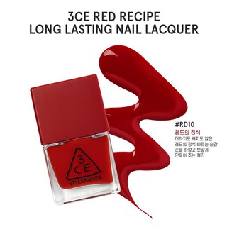 Sơn móng tay 3CE Red Recipe Long Lasting màu đỏ