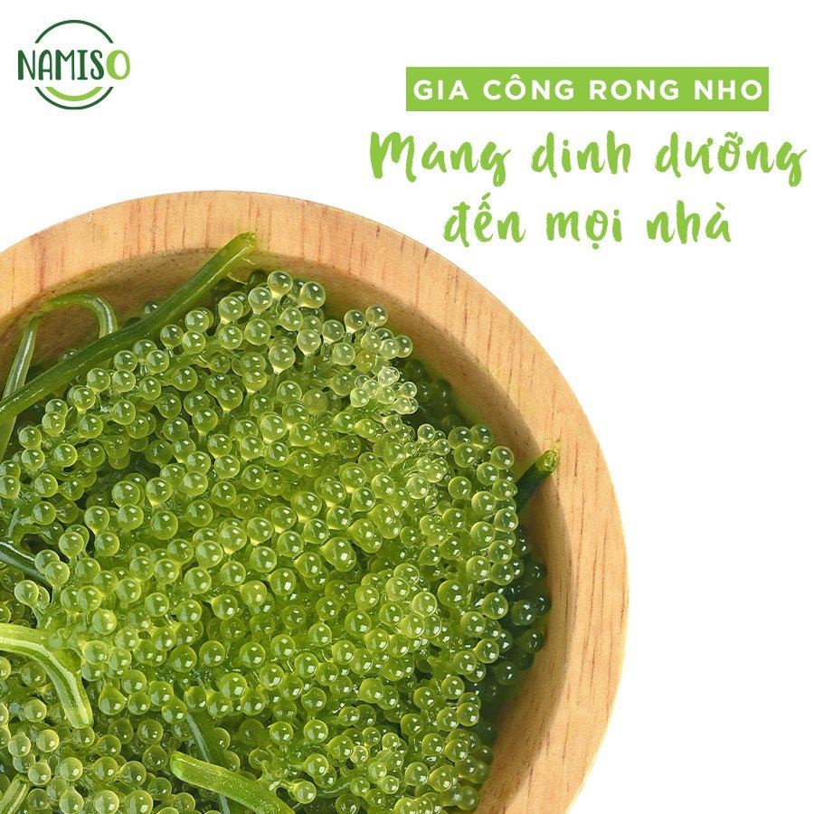 Rong Nho Tách Nước Namiso Organic 100%, Hộp 3 gói 75g, Công nghệ tách nước tiêu chuẩn Nhật Bản