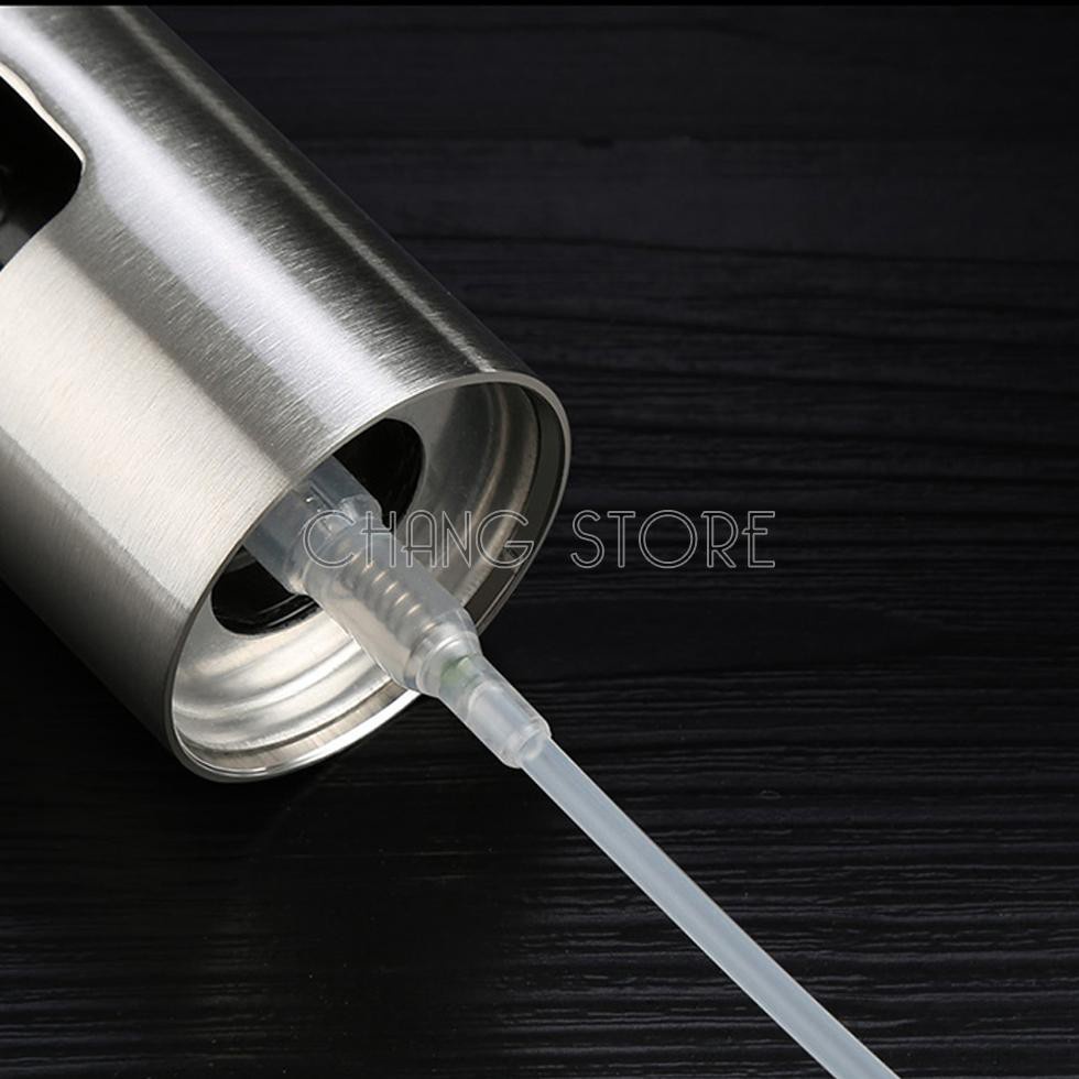 Bình xịt dầu ăn, nước mắm, dấm và các gia vị dạng lỏng 100ml chất liệu inox cao cấp