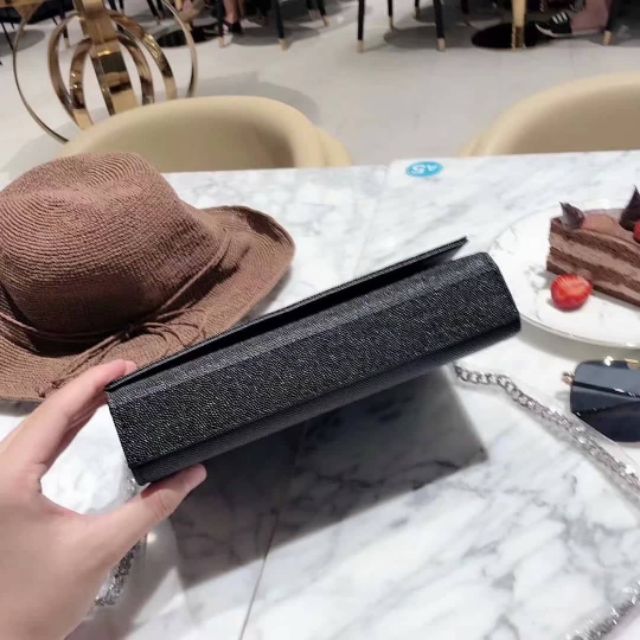 Túi xách super da cá đuối tag bạc sz 24