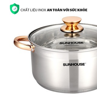 Bộ nồi inox 5 đáy SUNHOUSE SH781