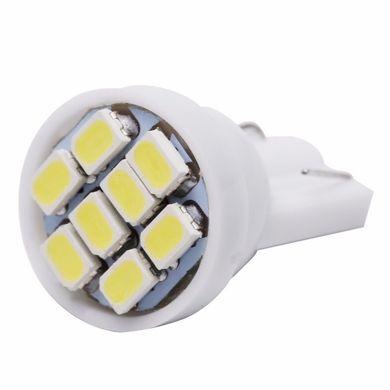 Set 10 Bóng Đèn led T10 W5W 3020 T10 1206 3020 8smd Dành Cho Ô Tô