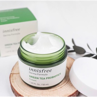 Kem dưỡng ẩm men vi sinh trà xanh Innisfree Green tea Probiotics cream