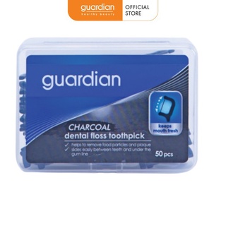 [Take-out] Tăm Chỉ nha khoa Guardian Than hoạt tính - 50 cây