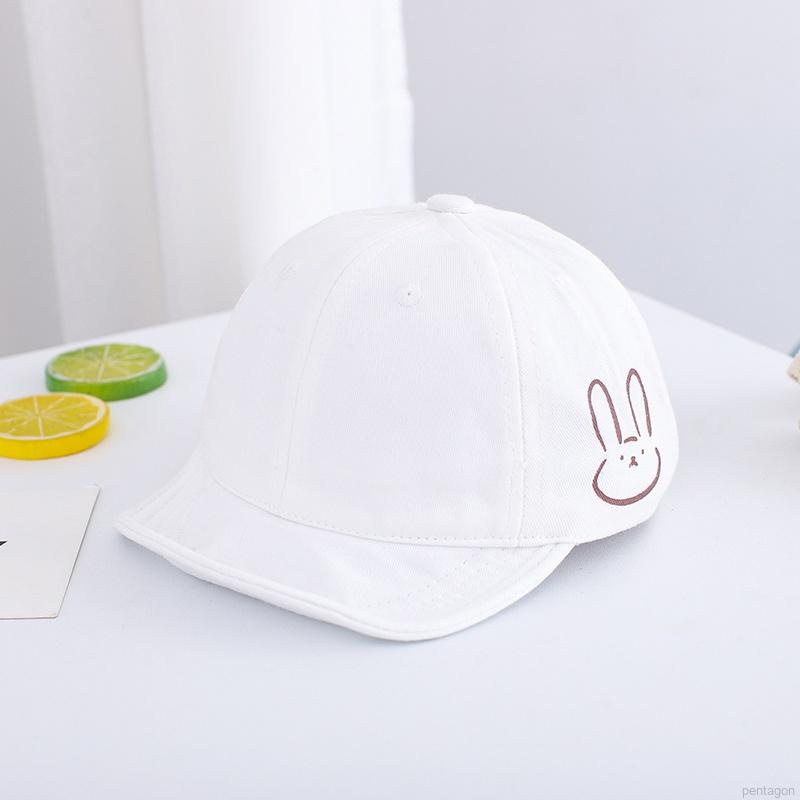 Mũ lưỡi trai vành mềm chống nắng màu macaron phối in hoạt hình đáng yêu cho trẻ em