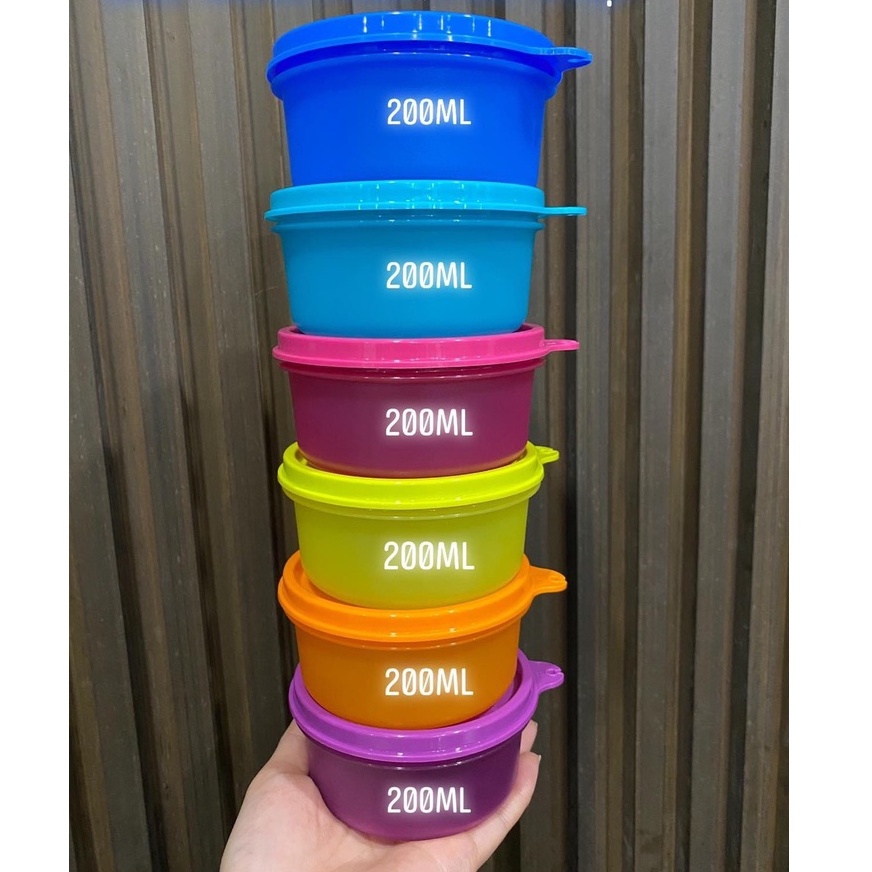 Bộ hộp bảo quản thực phẩm Colorful Small Server 200ml (6 hộp)