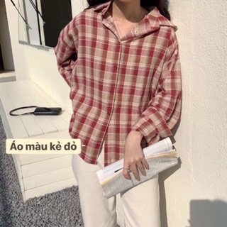 Áo somi thô đũi kẻ caro