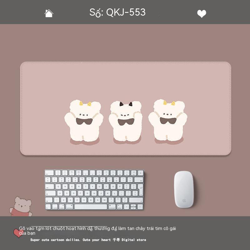 Miếng Lót Chuột / Bàn Phím Máy Tính Hình Gấu Dễ Thương