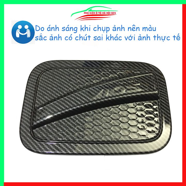 Ốp nắp xăng Vios 2019-2023 vân cacbon bảo vệ chống trầy trang trí ô tô