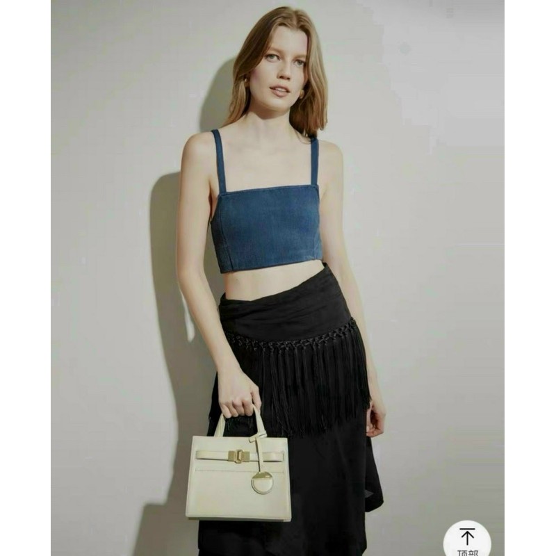 Túi p.e.d.r.o leather small top white