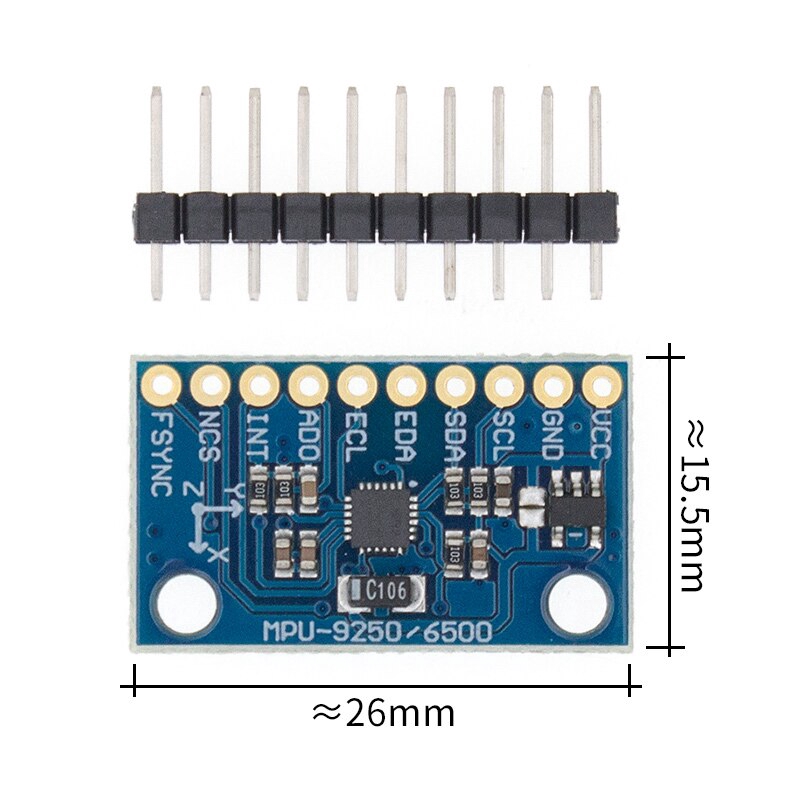 Mô Đun Cảm Biến Từ Tính Mpu-9250 Gy-9250 9-axis I2C/Spi