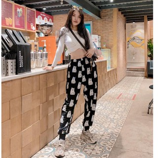 Sticker pants - quần bo - quần họa tiết made by méow