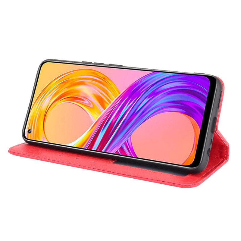 Bao da dạng ví Realme 8, 8 pro, 8 5G, C25, C25s, C21Y, C21-Y, C25Y có nắp gập, ngăn đựng thẻ ATM tiền tiện lợi