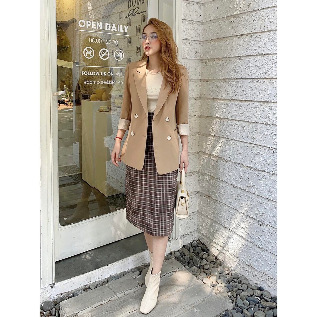 Áo blazer 4 khuyu dáng suông HQ | BigBuy360 - bigbuy360.vn