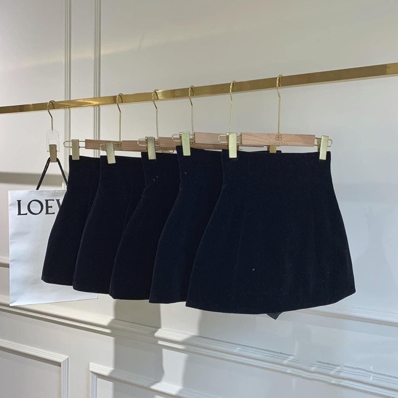 CHÂN VÁY NHUNG DÁNG A L1 CẠP SIÊU CAO TÔN DÁNG HÀNG QCL1 MS19278