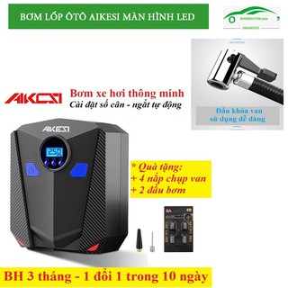 [FREE SHIP- BH 1 ĐỔI 1] BƠM LỐP ÔTÔ AIKESI MÀN HÌNH LED_bơm oto