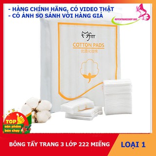 Bông tẩy trang 222 miếng lameila btt222
