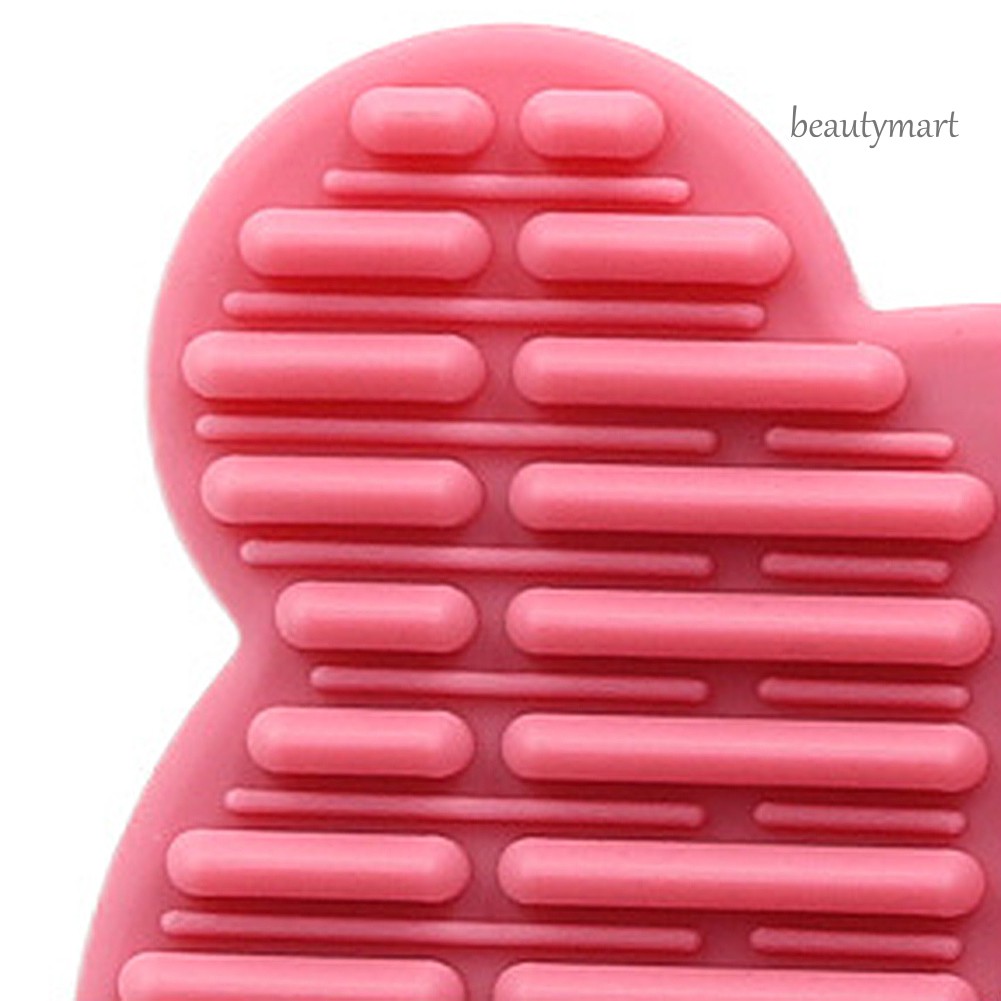 [Hàng mới về] Hộp vệ sinh cọ trang điểm phấn mắt/má hồng hình gấu xinh xắn với xốp khô