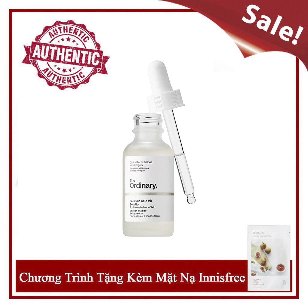 [Mã COS0505 giảm 8% đơn 300K] [Chính Hãng] Tinh Chất Tế Bào Chết The Ordinary Salicylic Acid 2% Solution 30ml