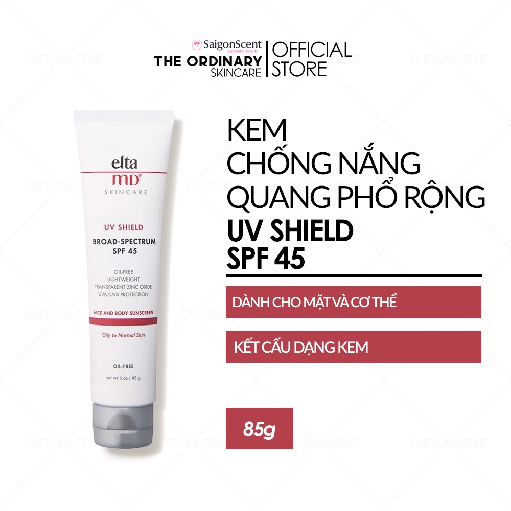 Kem chống nắng mặt và toàn thân EltaMD UV Shield Broad-Spectrum SPF 45 ( 85g )