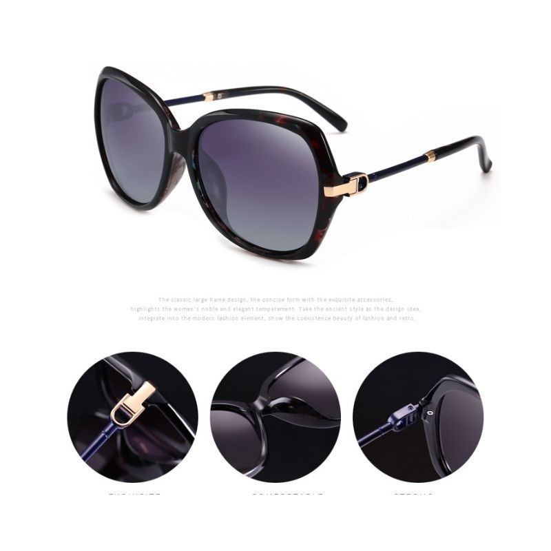 Kính râm nữ, chống tia UV400, chống lóa Polarized, thiết kế thời trang, dành cho phái đẹp,