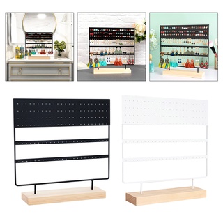 Giá đứng trưng bày khuyên tai 3 tầng 144 lỗ