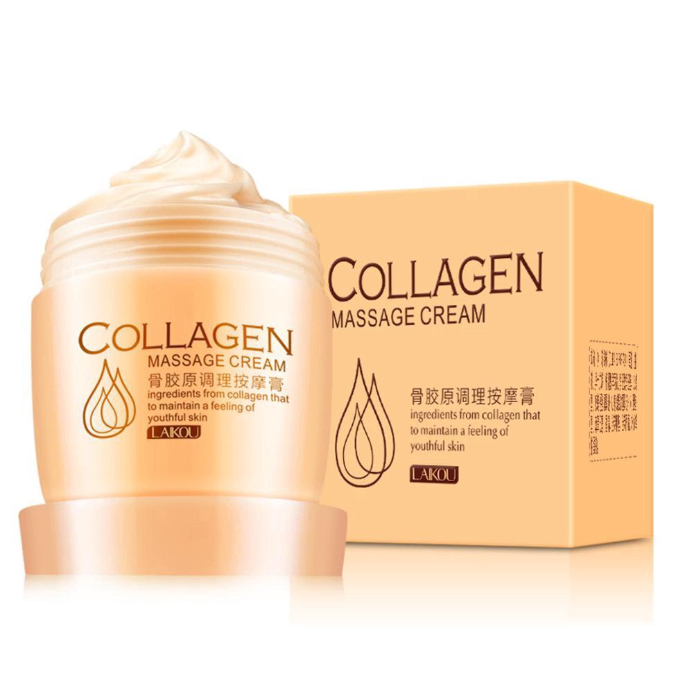 Kem mát xa mặt LAIKOU Collagen làm sạch giữ da và chân nâng sâu cơ lỗ lông ẩm X6Z8