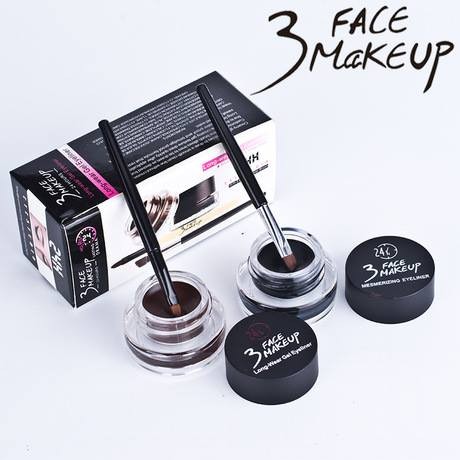 SET GEL VẼ MÍ + VẼ CHÂN MÀY 3 FACE MAEKUP 24H