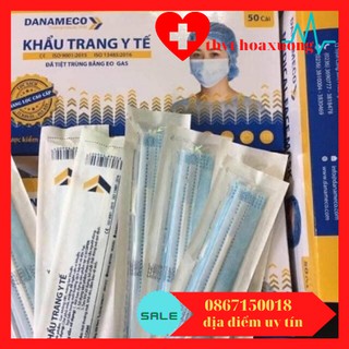 Khẩu Trang y Tế Danameco Tiệt Trùng Cái(1 cái/gói-50 cái/ hộp)