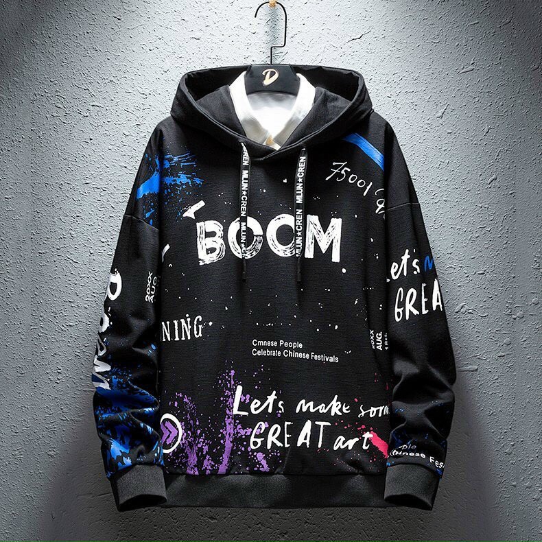 Hoodie nam 𝗙𝗥𝗘𝗘𝗦𝗛𝗜𝗣 Áo khoác nam chống nắng Trắng BOOM năng động, cá tính, thoáng mát.