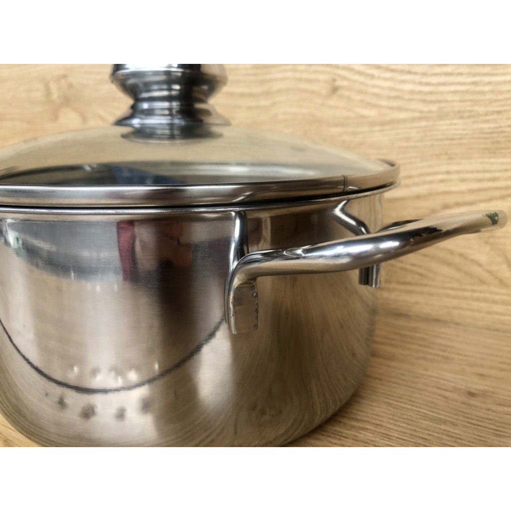 Nồi Fivestar inox 3 đáy 430 đun từ nắp kính 18invk/20invk/24invk