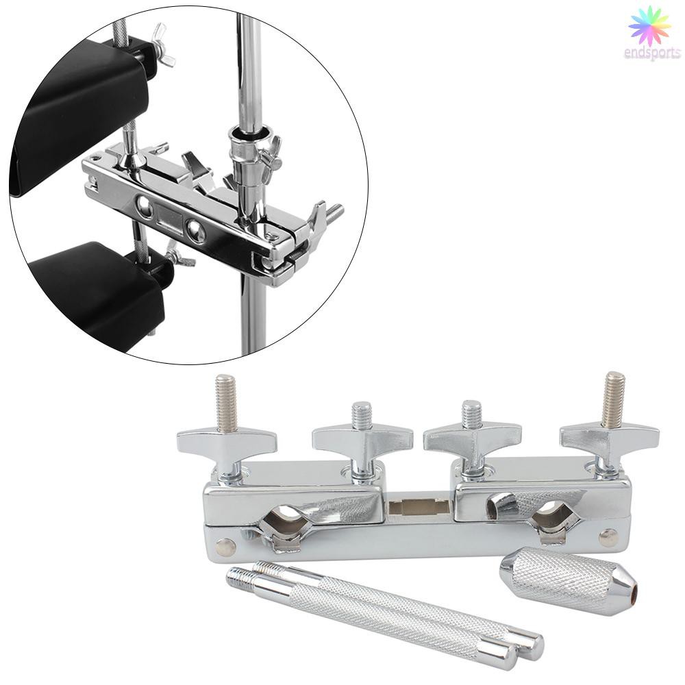 [Ready Stock] Professional Metal Connecting Clamp Holder Bracket Rod Percussion Drum Set for Cowbell