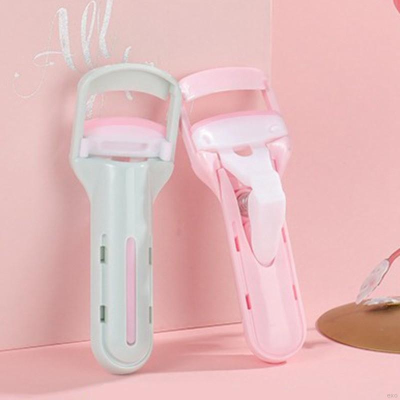 Dụng cụ bấm cong lông mi mini có miếng đệm bằng cao su tiện dụng