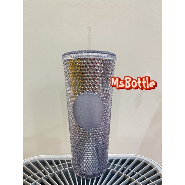 HÀNG CÓ SẴN - LY STUDDED STARBUCKS SILVER TAIWAN