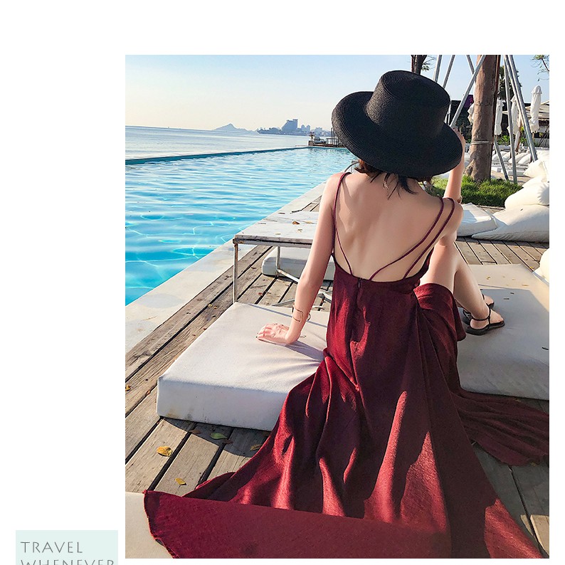 Đầm Maxi Hở Lưng,Váy Maxi Hở Lưng Siêu Gợi Cảm Cho Nữ