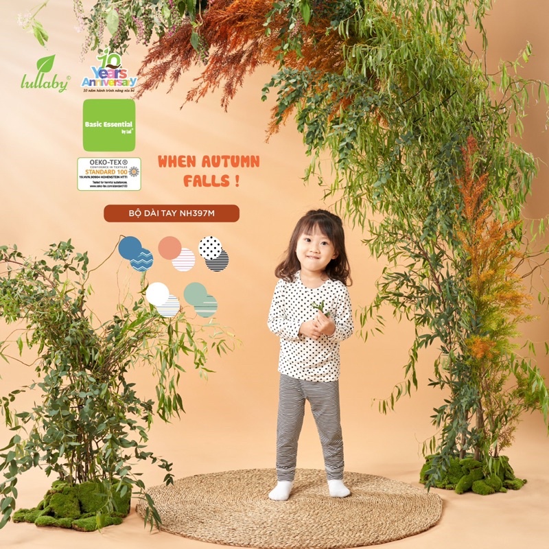 (Hà nam/Lullaby)Bộ cotton petit Lullaby mẫu mới các màu 3-6m tới 4y