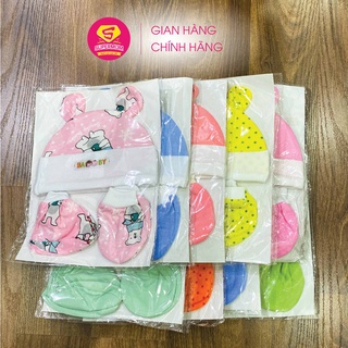 Set Bao Tay Bao Chân Mũ Sơ Sinh NUBBI Chất Đẹp, Thoáng Mát, Đáng Yêu Cho Bé Sơ Sinh