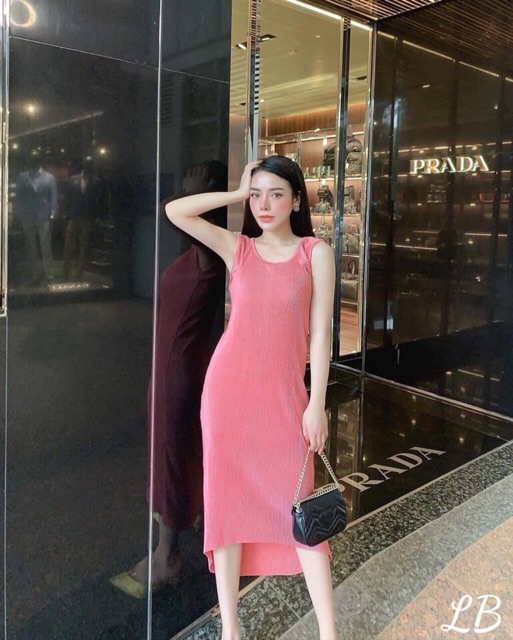 Váy ba lỗ- Váy maxi dập ly thủ công | BigBuy360 - bigbuy360.vn