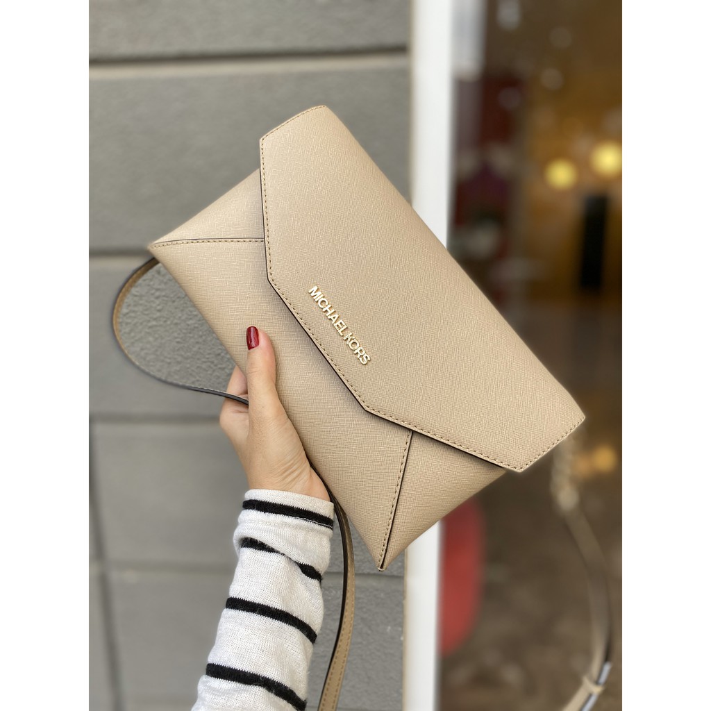 Túi xách nữ chính hãng Michael Kors mỏng gọn đẹp đeo chéo làm Clutch Mk đảm bảo đẹp hông chê đâu được