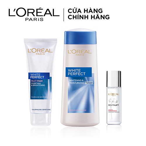 Bộ sữa rửa mặt nước hoa hồng dưỡng chất căng mướt da L'Oreal Paris | BigBuy360 - bigbuy360.vn